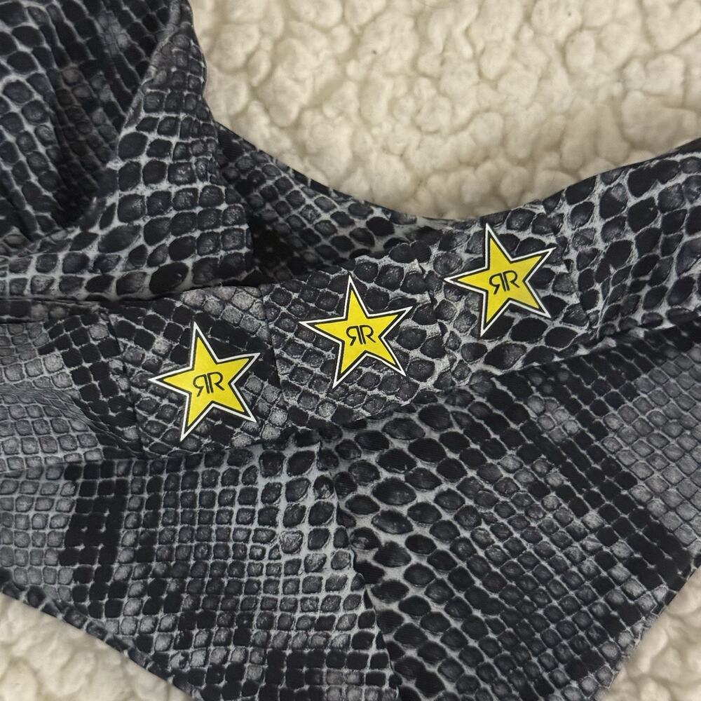 Rockstar Energy Drink 2 Piece String Bikini Size Small Snake Animal Print Rare - Picture 4 of 4